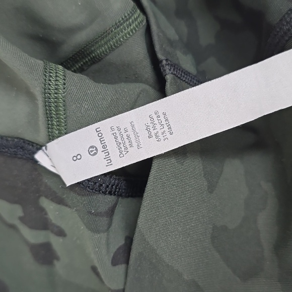 Lululemon Wunder Under Crop (High-Rise) *Full-On Luxtreme 21"Incognito Camo Mu - Picture 7 of 14